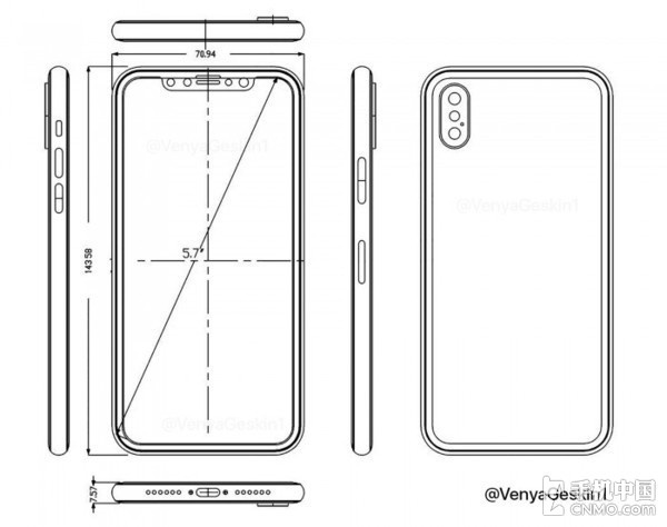 iphone 8设计草图